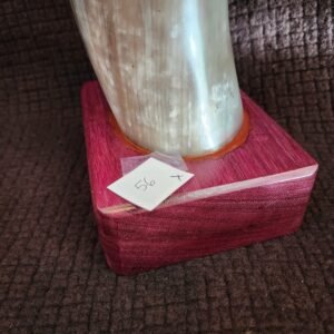 Steer Horn & Purple Heart Wood