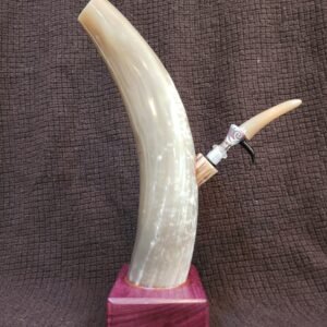 Steer Horn & Purple Heart Wood