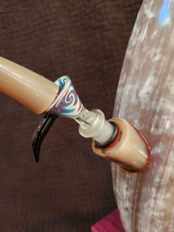 Steer Horn & Purple Heart Wood