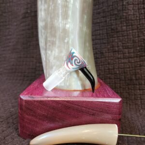 Steer Horn & Purple Heart Wood